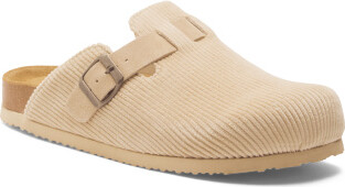 wool clogs with cork soles