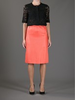 Thumbnail for your product : Céline Pre-Owned Herringbone Pencil Skirt