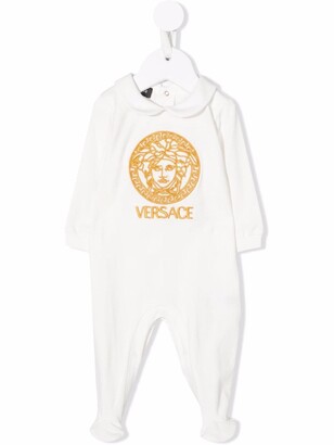 Versace Children embroidered-Medusa pajama