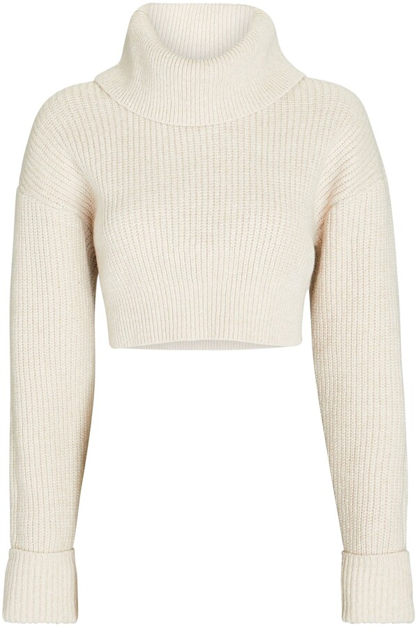 crop neck sweater