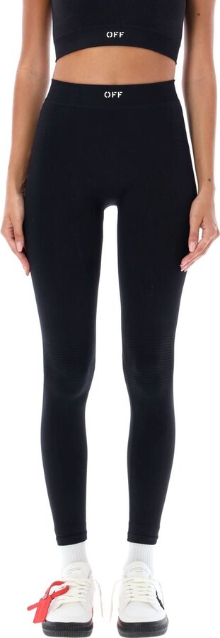 Off-White Off stamp seam leggings - ShopStyle