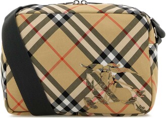 Burberry Embroidered Fabric Crossbody Bag