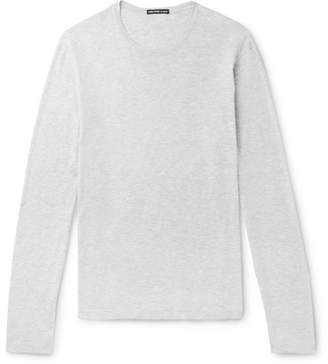 James Perse Mélange Loopback Cotton Sweater