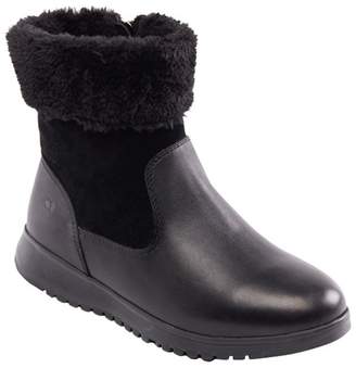Padders - Black Leather 'Re Play' Mid Heel Wide Fit Ankle Boots