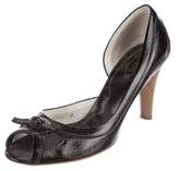 Thumbnail for your product : Tod's Patent Leather Peep-Toe Pumps