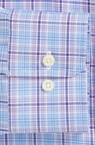 Thumbnail for your product : David Donahue Twill Plaid Regular Fit Dress Shirt