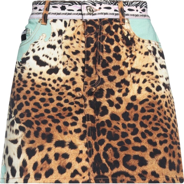 Leopard Print Denim Skirt ShopStyle AU