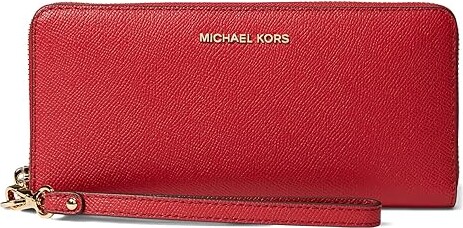 Michael Kors Wallet Jet Set Small Signature Coin Purse (Crimson Red)