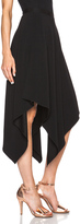 Thumbnail for your product : Adam Lippes Draped Scarf Acetate-Blend Midi Skirt