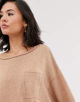 Thumbnail for your product : Free People prism solid lighweight knitted jumper-Beige