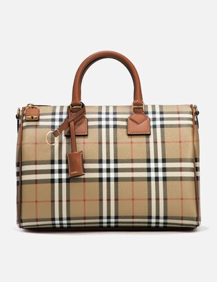 The barrel patent leather bowling bag Burberry Multicolour in Patent  leather - 24770941