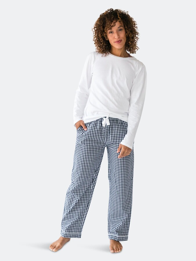 Blue Gingham Pants | Shop the world's largest collection of fashion |  ShopStyle