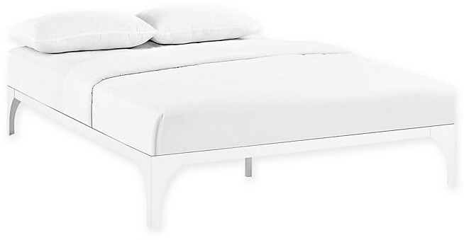 White Bed Frame The World S, Modway Elsie Twin Bed Frame