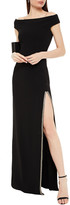 Thumbnail for your product : Stella McCartney Off-the-shoulder Embellished Stretch-crepe Maxi Dress