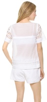Thumbnail for your product : Rebecca Taylor Voile Eyelet Top