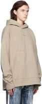 Thumbnail for your product : Acne Studios Beige Flocked Hoodie