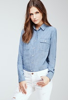 Thumbnail for your product : Forever 21 Two-Pocket Chambray Shirt