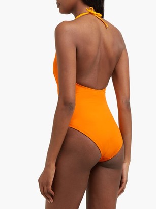 Talia Collins - The Hold-up Halterneck Swimsuit - Orange