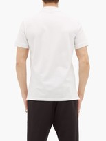 Thumbnail for your product : Alexander McQueen Double Skull-embroidered Cotton-pique Polo Shirt - White Multi