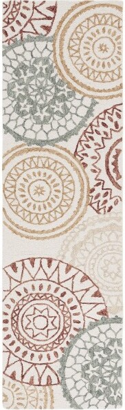 Safavieh MetroMET376HandTuftedIndoorRunnerRug-Ivory/Grey-2'3\