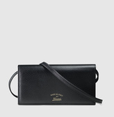 Thumbnail for your product : Gucci Swing Leather Wallet With Strap