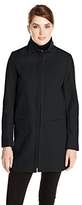 Thumbnail for your product : Larry Levine Women's Stand Collar Zip Front Wool Coat