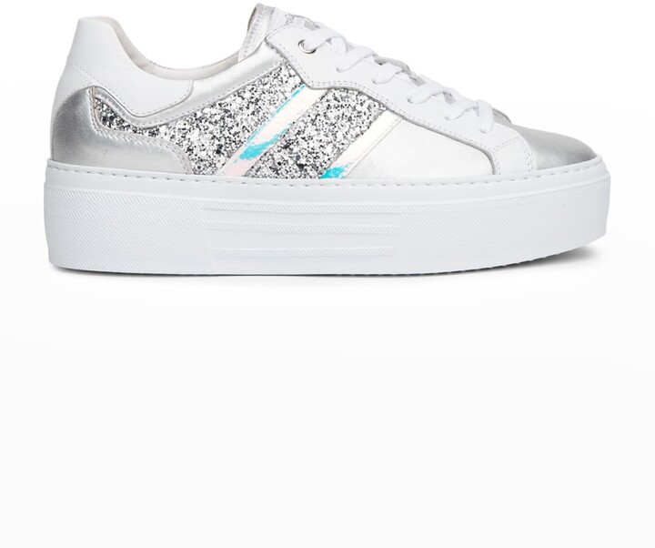 platform sparkle sneakers