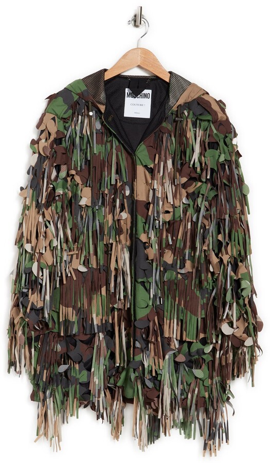 fringe camo jacket