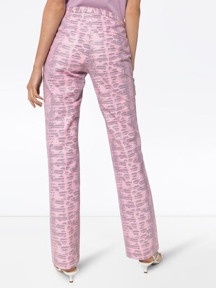 Sies Marjan Karima lizard-pattern trousers