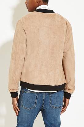 Forever 21 Faux Suede Bomber Jacket