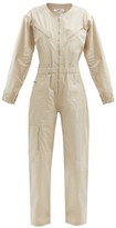 Thumbnail for your product : Etoile Isabel Marant Nilaney Zipped Cotton-canvas Jumpsuit - Beige