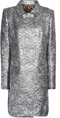 Dolce & Gabbana Double-breasted Metallic Brocade Coat