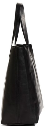 Madewell 'The East-West Transport' Leather Tote - Black