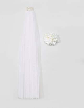 ASOS Bridal Veil & Corsage