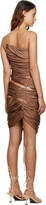 Thumbnail for your product : Isa Boulder SSENSE Exclusive Brown Minidress