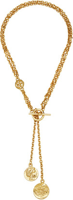 Ben-Amun Long Coin 24K Gold-Plated Necklace