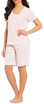 Karen Neuburger Striped Bermuda Pajamas