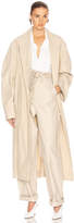 Thumbnail for your product : Lemaire Tie Maxi Coat in Mastic | FWRD