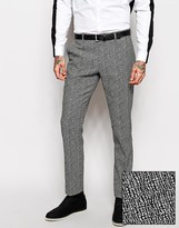 Thumbnail for your product : ASOS Skinny Fit Suit Pants In Irregular Check