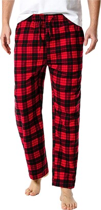 Generic Men's Pajama Pants Cotton Plaid Pants Lightweight Mid-waist Sleep  Lounge Pant With Big Pockets Men's Nightgown Loungewear Red - ShopStyle  Pyjamas