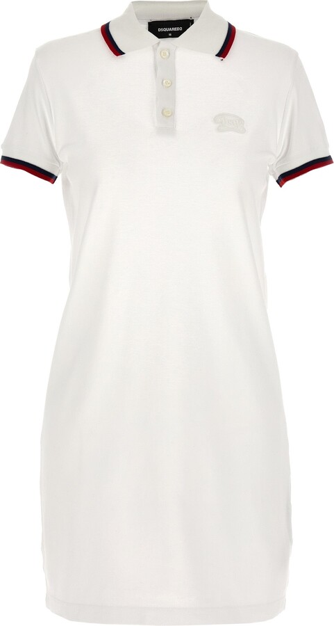 DSQUARED2 Maxi Cut Out Polo Dress Dresses