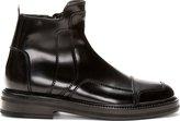 Thumbnail for your product : Juun.J Black Leather Paneled Boots