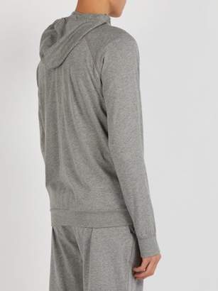 Paul Smith Zip Through Hooded Sweatshirt - Mens - Grey
