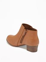 Thumbnail for your product : Old Navy Faux-Leather Booties for Girls