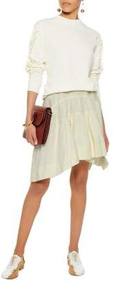 J.W.Anderson Pleated Linen Mini Skirt