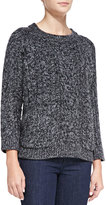 Thumbnail for your product : 525 America Cable-Knit Double-Pocket Sweater, Dark Gray