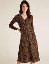 Thumbnail for your product : Marks and Spencer Printed Puff Sleeve Midi Tea Dress