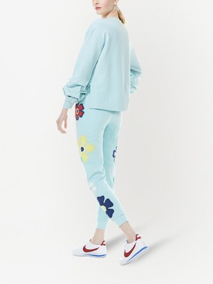 Alice + Olivia NYC embroidered track pants