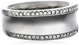 Skagen Women's Ring Stainless Steel Glass Crystal White Size 53 (16.9 MM) skj 0096040-6.5