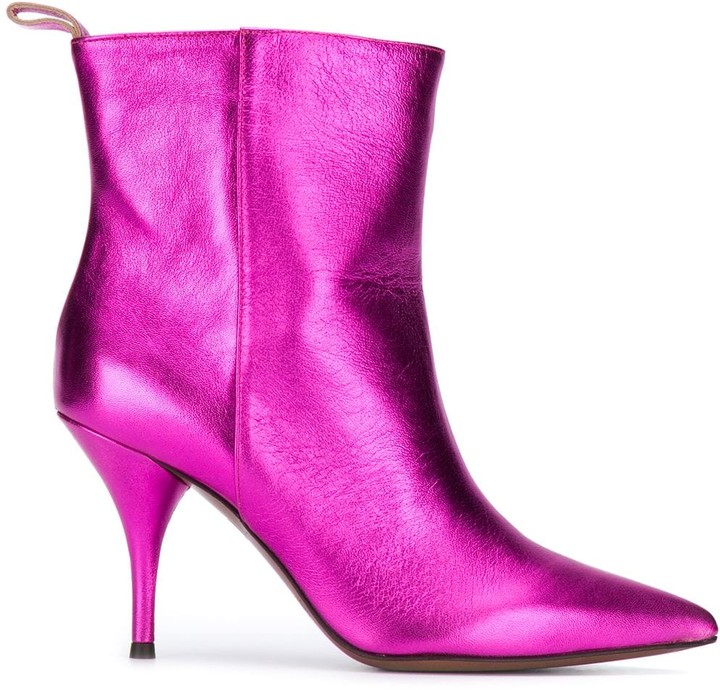 pink stiletto boots